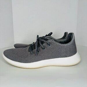 Allbirds Tree Runner Grey Lace Up Sneakers Mens 11 Tencel Lyocell Blend